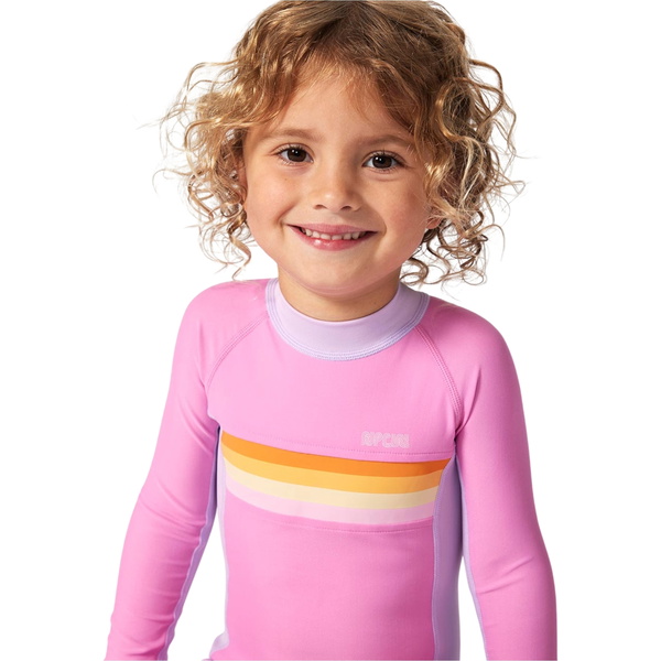 2025 Rip Curl Junior Rainbow Tide UV Sun Suit 13GJRV - Bright Pink
